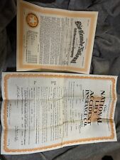 Vintage Rio Grande Life Insurance Policy Lot picture