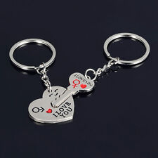Matching Key Chains Alloy Heart and Key Shape Keychain 1Pair arrow through heart picture
