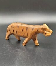 Vintage Hand Carved Wood Leopard Cheetah Tiger Figure African Art picture