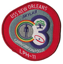 Skylab 3 USS New Orleans LPH-11 NASA US Navy space recovery force ship patch picture