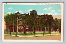 Ebensburg PA-Pennsylvania, Cambria Co Court House, Antique Vintage Postcard picture
