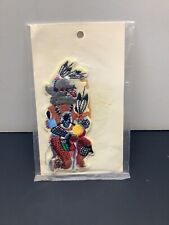 Vintage KWEO Wolf Kachina Native American Embroidered Appliqué #107 NIP picture