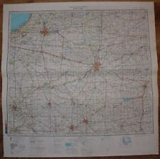 Authentic Soviet Army Military Topographic Map Fort Wayne Indiana State USA #27 picture