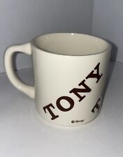 Vintage 1970’s Houze “TONY” Ceramic Coffee Tea Mug USA Personalized Beige Brown picture