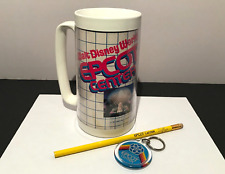 Vintage 1980's Walt Disney World - Epcot Center - Mug, Pencil, Keychain Souvenir picture