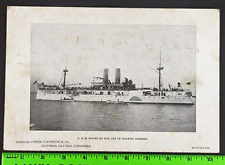 Antique Besse Carpenter Clothier USS Maine Ship Springfield MA Cardboard Sign picture