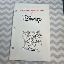 THE WALT DISNEY COMPANY 1988 Emergency Preparedness at Disney Booklet Goofy Rare picture