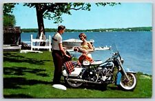 Postcard Harley Davidson Duo-Glide The Bold And The Beautiful... Posted 1961 picture