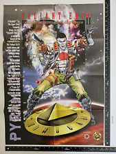 Vintage Valiant Era II w/ Bloodshot 1993 Pyramid TCG Promo Poster - VG 22x32 picture