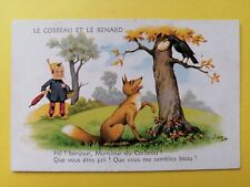 CPA HUMOR DRAWING Signed Jim PATT The CROW and the FOX, Monsieur du CROW picture