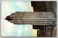 Postcard NY New York City Liberty Tower Unused Antique Vintage PC picture