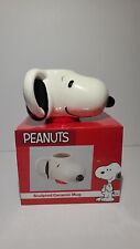 2016 Vandor Peanuts Snoopy Sculpted Head Ceramic 16oz Mug Cup NEW in Box picture