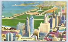 Postcard Sheraton Hotel, Chicago, Illinois linen J125 picture