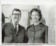 1959 Press Photo Kate Roosevelt and fiance Willie Haddad at New York - afa38054 picture