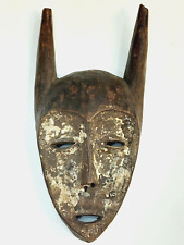 Old Vintage African Hand Carved Wooden Small Mask - 11.5” x 5” x 2.25