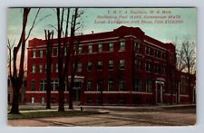 Saginaw MI-Michigan, Y.M.C.A Saginaw Gymnasium Auditorium Vintage c1912 Postcard picture