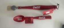 Vintage Coca Cola Barbecue BBQ Basting Brush and  Slotted Spoon Collectibles picture