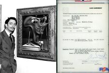 Salvador Dali ~ Full Name Signed Autographed Self-Portrait Contract ~ PSA DNA picture