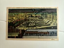 San Diego California CA Interior of Consolidated Aircraft Corporation Postcard picture