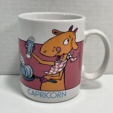 Capricorn Zodiac Goat Coffee Cup Mug Astrology Retro Vintage picture