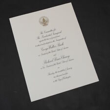 2005 George W. Bush Official Inaugural Invitation picture