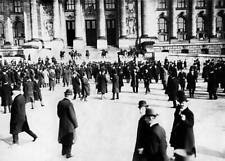 Germany Berlin demonstration in front of the German parliament on 1910 OLD PHOTO picture