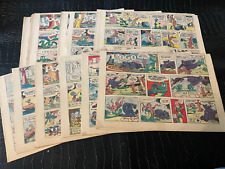 1950s POGO Sunday Comic 1/2 sheet sections pages LOT of 41 picture