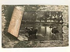 Postcard On the Nashua River Ayer Massachusetts Posted 1911 picture