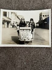Atlantic City New Jersey Real Photograph Stamped Ob Back1925 Lady Riding W Dog picture