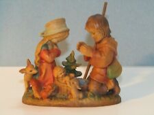ANRI Ferrandiz Wood Carved Figure HOLY FAMILY Nativity Scene Christmas Italy picture
