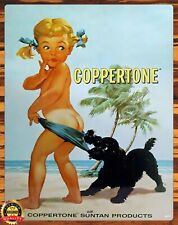 Coppertone - Suntan Products - 1959 - Metal Sign 11 x 14 picture