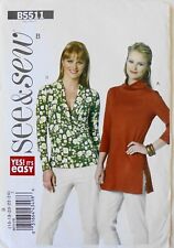 See & Sew 5511 YES IT'S EASY Misses Tops Sewing Pattern Sz 16-24 picture