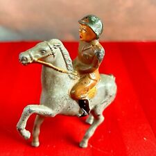 Vtg Barclay Manoil Lead WWII US Army Officer Trotting Mounted Horse Missing Tail picture