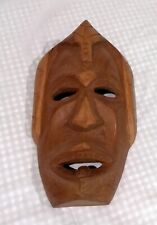 Vintage Handmade Wooden Carved Mask (African?) picture