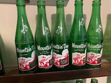 Lot of 5 Vintage Mountain Dew Bottles w/ Unique Names picture