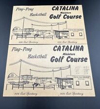 Vintage Antique 1950s Paper Ephemera Catalina Miniature Golf Course Scorecard picture