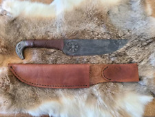Handmade Carbon Steel Viking Raven Head Knife For Hunting Camping & Outdoor picture