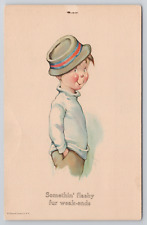 Charles Twelvetrees Postcard #162 Boy Sweater Cap Somethin' Flashy Fur Weak-ends picture