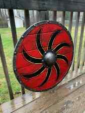Viking Wooden Round Shield with size Option  18, 24,30,36, inch Medieval Shield picture