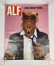 Vintage 80’s ALF Poster 28”x 22” “Alien About Town” No Damage Original Retro picture