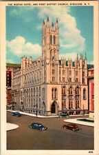  Postcard The Mizpah Hotel & First Baptist Church Syracuse NY New York     G-484 picture