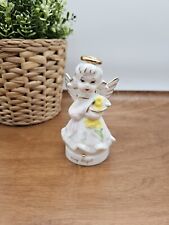 Vintage Ucagco May Birthday Flower Angel Ceramic Figurine Made in Japan picture