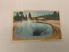 c.1940's Morning Glory Pool Yellowstone National Park Wyoming Linen Postcard picture