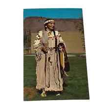 Postcard Mrs Blanche Tohet Warm Springs Oregon Vintage A257 Native American picture
