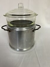 Vintage Glasbake Double Boiler, 355 Clear Glass from the 1940's picture