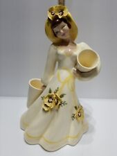 Flower Vase Art Ceramic Woman Hand Made Hedi Schoop Collectible 1950s Vintage picture
