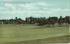 Golf Course at Country Club-Albany, New York NY-antique posted 1910 postcard picture