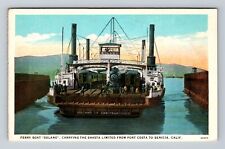 Benicia CA-California Ferry Boat Solano Carrying Shasta Limited Vintage Postcard picture