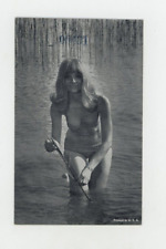Vintage Postcard  FEMALE MODEL BIKINI WATER NO POSTCARD BACK    UNPOSTED picture