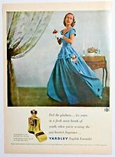 Original Old 1948 Magazine Print Ad  for Yardley English Lavender Fragrance picture